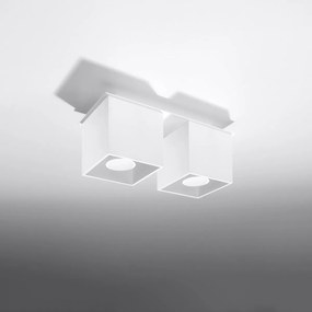 Applique Rettangolare da soffitto 2xGU10 QUAD 2 in alluminio