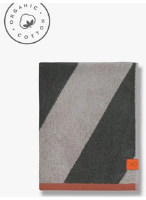 Asciugamano in spugna color kaki in cotone organico 70x133 cm Diagonal - Mette Ditmer Denmark