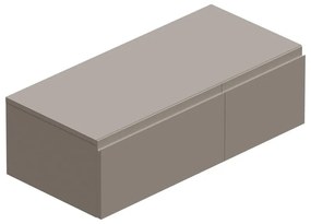 Mobile da bagno sotto lavabo L 100.3 x H 30 x P 46 cm beige, 2 cassetti Step