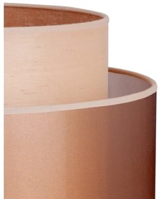 Duolla - Lampada da tavolo WOOD BOHO 1xE27/15W/230V diametro 25 cm rame/marrone/beige