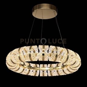 Lampadario retro' a strato singolo intermedio, acrilico trasparente...