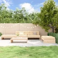 Set Divani da Giardino 5 pz con Cuscini in Legno Massellocod mxl 101431