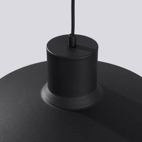 Sollux SL.1703 - Lampadario a sospensione con filo BILO 1xE27/15W/230V diametro 35 cm nero
