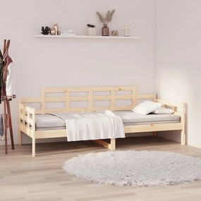 Dormeuse İn Legno Massello Di Pino 90x200 Cm /