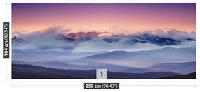 Carta da parati Nuvole di montagne 104x70 cm