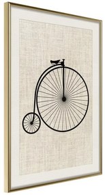 Poster  PennyFarthing  Cornice Quadri Cornice d'oro con passe-partout, Larghezza x Altezza Home decor 20x30