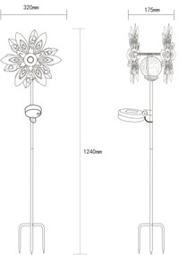 Globo 36578S - Decorazione solare LED LED/0,02W/3V IP44