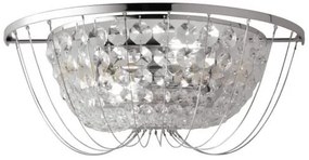 Applique a parete vienna cromo 2 luci attacco e14 35x19,5x13,5cm in...