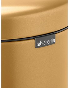 Cestino per la spazzatura dorato in acciaio con pedale 30 l NewIcon – Brabantia
