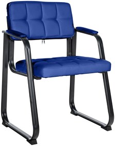 Sedia Visitatore Canada B İn Ecopelle: Eleganza E Comfort Senza Tempo / Blau