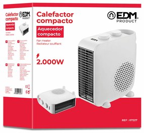 Riscaldamento EDM 07227 Bianco 1000 - 2000 W