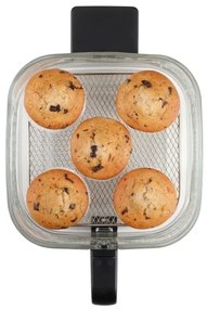 Concept FR5500 - Friggitrice a d'aria GLASS &amp; FAST 5,5 l 1200W/230V nero