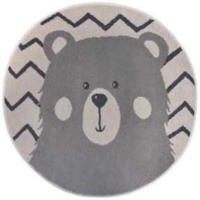 Tappeto grigio per bambini ø 140 cm Bear - Hanse Home