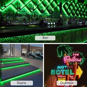 Aigostar - Striscia LED 350W/230V 50m verde IP65