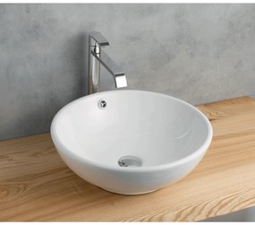 Lavabo D'Appoggio 42 Cm "Boston" Bianco Lucido