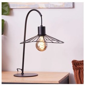 Brilliant - Lampada da tavolo LEIKA 1xE27/52W/230V nero