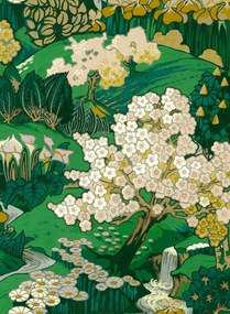 Coordonne Carta da parati Yu Garden - Emerald