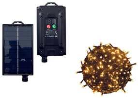 Catena luminosa per esterno Energia Solare 500 Led Bianco Caldo