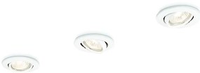 Philips 59243/31/E7 - SET 3x Lampada da incasso ENIF 1xGU10/50W/230V