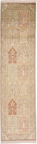 Cashmere Silk Tappeto orientale 310x80 (Indian) Annodato A Mano