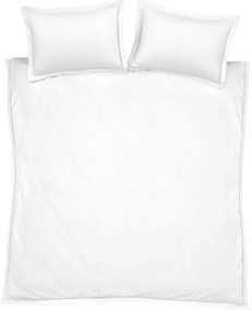 Set copripiumino e federa bianco in cotone per letto matrimoniale 200x200 cm Oxford Lace Trim – Bianca