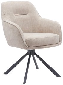 Set di sedie da pranzo color crema in imbottito 2 pz Avola – Unique Furniture