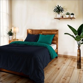 Parure copripiumino 1 piazza e mezza blu azzurro Datex