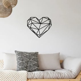 Decorazione da muro 47x40 cm cuore metallo