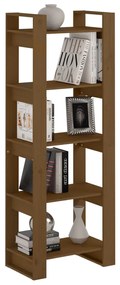 Libreria/Divisorio Marrone Miele 60x35x160 cm Legno Massello