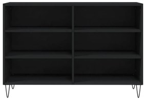Credenza nera 103,5x35x70 cm in legno multistrato