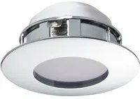 Faretto Ad Incasso Contemporaneo Pineda Policarbonato Cromo Led Integrato 4,9W