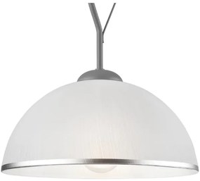 Lampadario a sospensione con supporto rigido RETRO 1xE27/60W/230V argento
