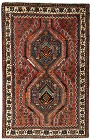 Shiraz Tappeto persiano 160x100 Rosso (Iran) Annodato A Mano