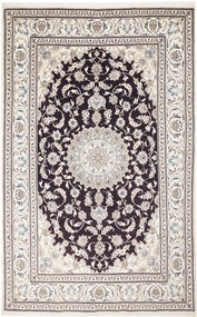 Nain Tappeto 200 x 310 Blu (Iran) Annodato A Mano