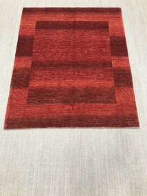 Loribaft Tappeto 190 x 160 Rosso (Iran) Annodato A Mano