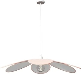Atmosphera - Lampadario a sospensione per bambini PETAL 1xE27/40W/230V Ø 64 cm rosa