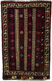 Shiraz Tappeto 120x70 Rosso (Iran) Annodato A Mano
