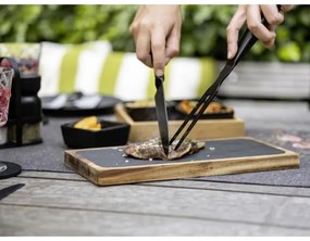 WENKO 55103100 - Tagliere BLACK OUTDOOR KITCHEN 30x15 cm marrone/grigio