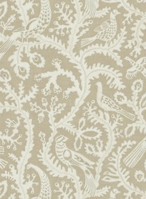 Josephine Munsey Carta da parati Stitched Birds - Greige