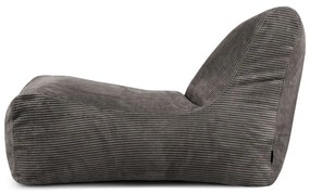 Puof a sacco viola con rivestimento in velluto a coste Lounge – SLOWDOWN