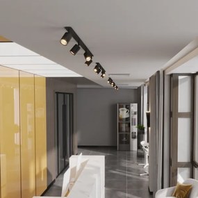 Faretto da incasso NEX 4xGU10/10W/230V nero