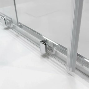 Box doccia 3 lati 70 cm doppio scorrevole trasparente H 195 cm Tay