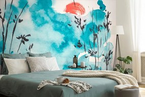 Carta da parati – Pittura giapponese del cielo