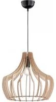 Sospensione Wood 1xE27 Campana Listelli Legno Naturale 44 cm Trio Lighting