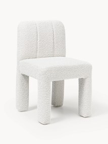 Sedia imbottita in bouclé Lukas