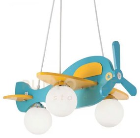 Lampada a sospensione avion sp3 azzurro