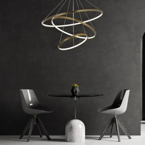 Lampadario LED a sospensione con filo LEA LED/60W/230V 4000K diametro 80 cm oro