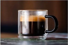 Set di 2 tazze da espresso in vetro da 80 ml Carbon - Vialli Design