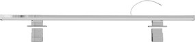 Lampada LED da Specchio 78cm 14W Cromata IP44 Tripla Installazione Colore Bianco Caldo 3.000K
