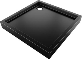 Mexen Flow+ piatto doccia quadrato 70 x 70 cm, nero opaco - 46S707070H